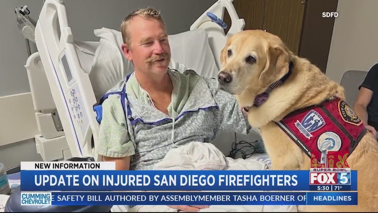Injured SDFD Captain released from hospital after major crash en route to hurricane relief