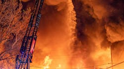Dispatched at 12:30 a.m., Hamilton Township, NJ, firefighters arrived to find heavy smoke and fire throughout a 170-year-old former rubber manufacturing facility. A defensive operation was ordered, and several additional alarms were transmitted, calling in mutual aid from neighboring towns and elsewhere. Dispatched at 12:30 a.m., Hamilton Township, NJ, firefighters arrived to find heavy smoke and fire throughout a 170-year-old former rubber manufacturing facility. A defensive operation was ordered, and several additional alarms were transmitted, calling in mutual aid from neighboring towns and elsewhere.