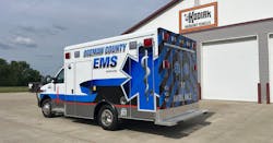 Crestline Ambulances worked with the Ogemaw County EMS Authority in West Branch, MI, to build its new CCL 150 Type III ambulance. Crestline Ambulances worked with the Ogemaw County EMS Authority in West Branch, MI, to build its new CCL 150 Type III ambulance.