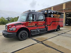 Avon Lake, OH, Fire Department’s new Horton ambulance is built on a Freightliner quad cab chassis. Avon Lake, OH, Fire Department’s new Horton ambulance is built on a Freightliner quad cab chassis.