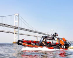 The 9.5-meter firefighting/search and rescue boat that Ocean Craft Marine delivered to the Monroe Township, MI, Fire Department revolutionizes Lake Erie water-related incident management and rescue operations. The 9.5-meter firefighting/search and rescue boat that Ocean Craft Marine delivered to the Monroe Township, MI, Fire Department revolutionizes Lake Erie water-related incident management and rescue operations.