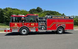 The Stillwater Area Volunteer Fire Company in Newton, NJ, worked with Seagrave Fire Apparatus and Matheny Motor Truck Company on building its new pumper. The Stillwater Area Volunteer Fire Company in Newton, NJ, worked with Seagrave Fire Apparatus and Matheny Motor Truck Company on building its new pumper.