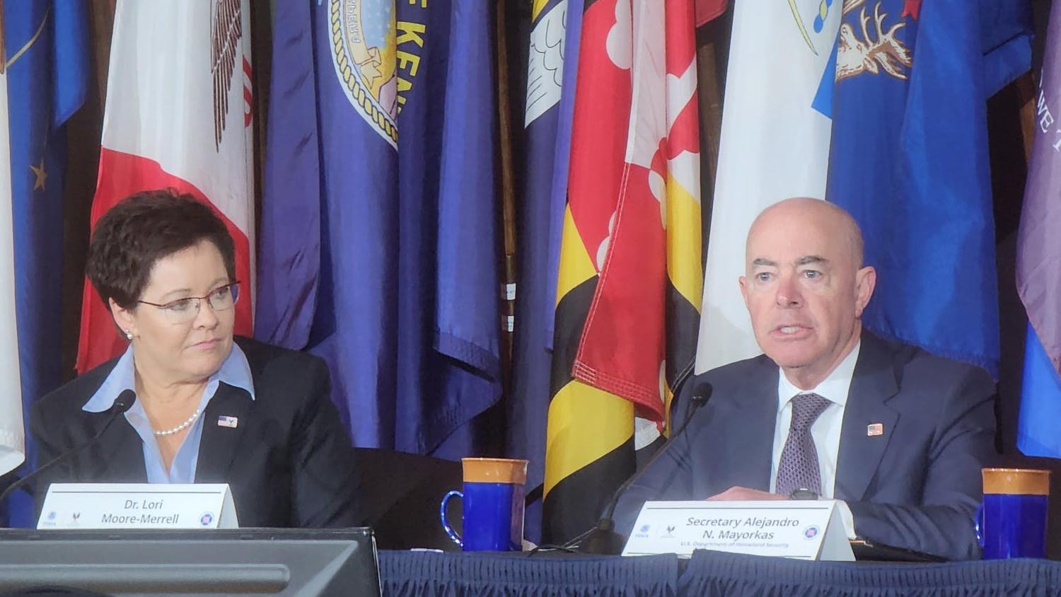 U.S. Fire Administrator Lori Moore-Merrell and Homeland Securing Secretary Alejandro Mayorkas addressed attendees at the third U.S. Fire Administrator's Summit on Fire Prevention and Control.