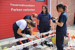 The Nassau Juniors were introduced to various European firefighting techniques and traveled to different departments and bureaus throughout Lower Saxony. The Nassau Juniors were introduced to various European firefighting techniques and traveled to different departments and bureaus throughout Lower Saxony.