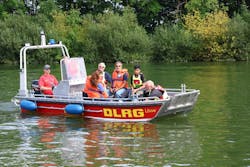 The Juniors trained at the German version of FEMA and participated in water rescue drills. The Juniors trained at the German version of FEMA and participated in water rescue drills.