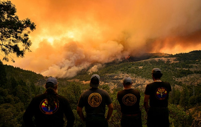 This wildfire, unrelated to the arrest, also was intentionally set this year.