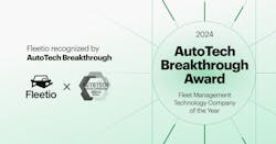 Fleetio's focus on delivering innovative solutions that enable businesses of all sizes to run, repair and optimize their fleets helped the company earn the top spot in this year's fleet management category. Fleetio's focus on delivering innovative solutions that enable businesses of all sizes to run, repair and optimize their fleets helped the company earn the top spot in this year's fleet management category.
