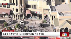 At least 8 injured after car slams into Tarzana strip mall