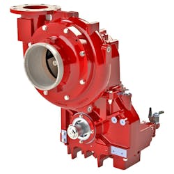 The ESU1 end-suction pump from Waterous provides the power and performance of a traditional midship fire pump in a compact, lightweight design. The ESU1 end-suction pump from Waterous provides the power and performance of a traditional midship fire pump in a compact, lightweight design.