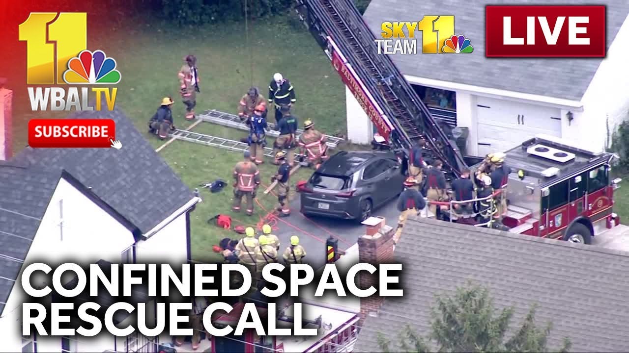 LIVE: SkyTeam 11 is over a confined-space rescue call in Catonsville - wbaltv