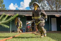 A training drill during the recent Kenya Fire Symposium. A training drill during the recent Kenya Fire Symposium.