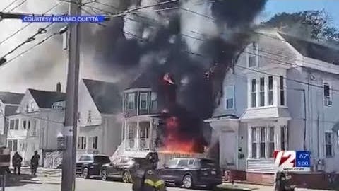 67 firefighters responded to fire at Providence home
