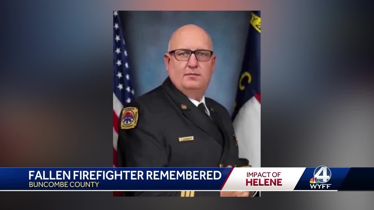 Western North Carolina remembers firefighter who died saving community members from Helene