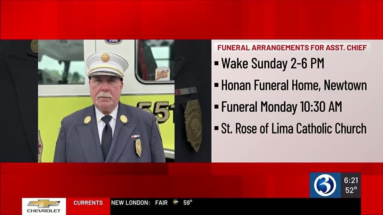 Funeral arrangements released for assistant fire chief in Newtown