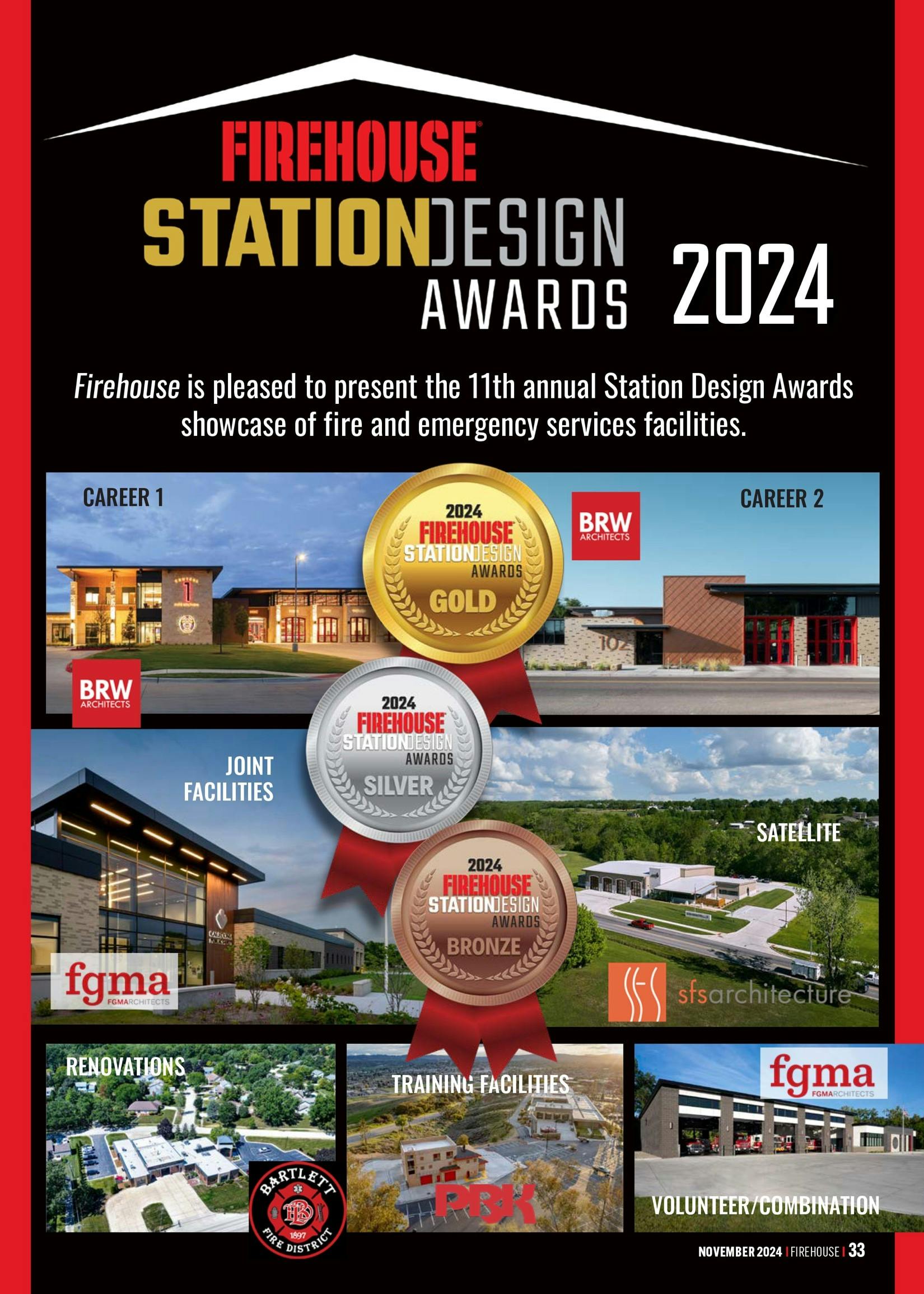Firehouse is pleased to present the 11th annual Station Design Awards, which showcases outstanding fire and emergency service facilities.