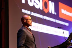Panasonic Connect's Marcus Claycomb speaking on the benefits of AI implementation into the fire service at FireFusion 2024. Panasonic Connect's Marcus Claycomb speaking on the benefits of AI implementation into the fire service at FireFusion 2024.