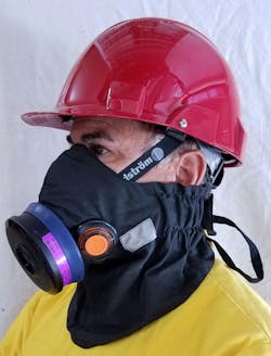 Hot Shield USA’s custom wildland face mask (model HS-4) is designed specifically for the Sundstrom SR-100 half-face respirator. Hot Shield USA’s custom wildland face mask (model HS-4) is designed specifically for the Sundstrom SR-100 half-face respirator.
