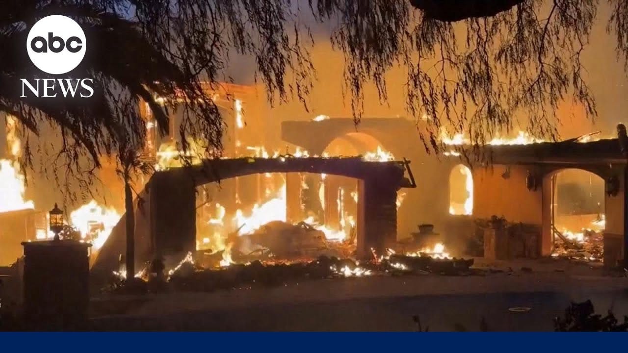 Wildfire rips through thousands of acres in Southern California