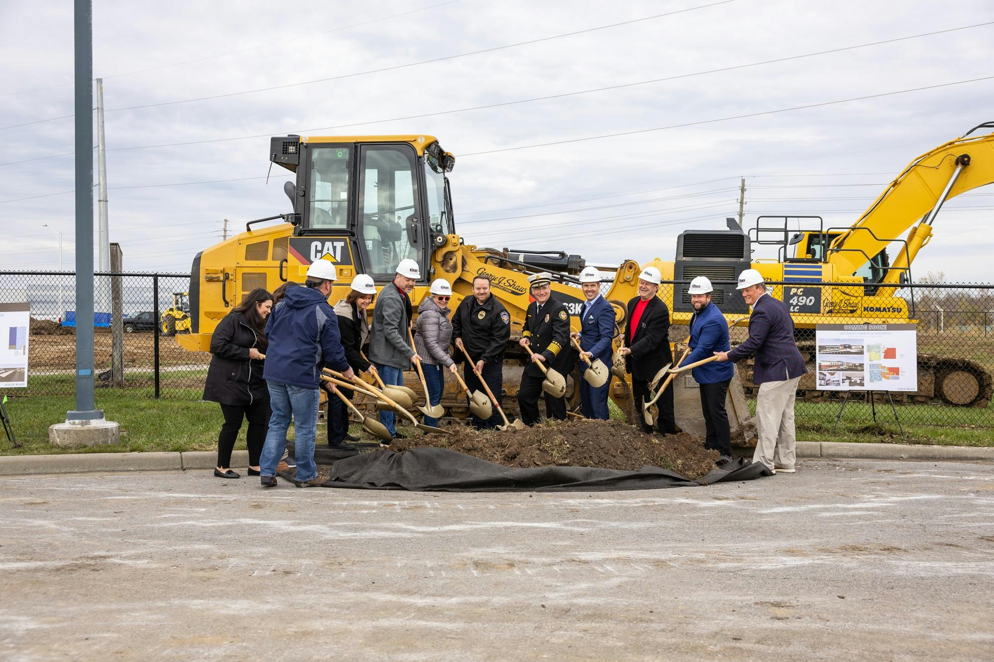The groundbreaking ceremony marked the start of a $30.5 million project to construct the Joint Operations Facility in the City of Lee's Summit, MO.