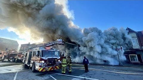 Historic Hermann building engulfed in flames; community relieved by no major injuries
