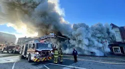 Historic Hermann building engulfed in flames; community relieved by no major injuries