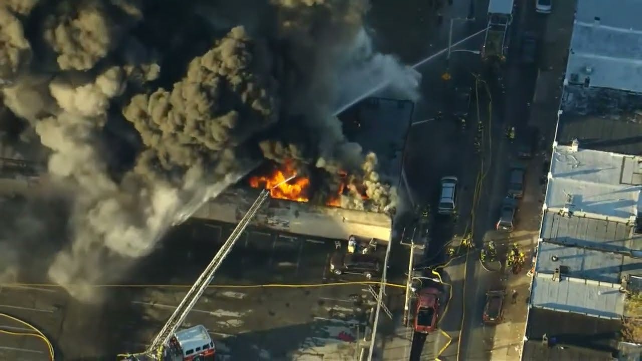 Fire Rips Through Philadelphia Warehouse | Firehouse