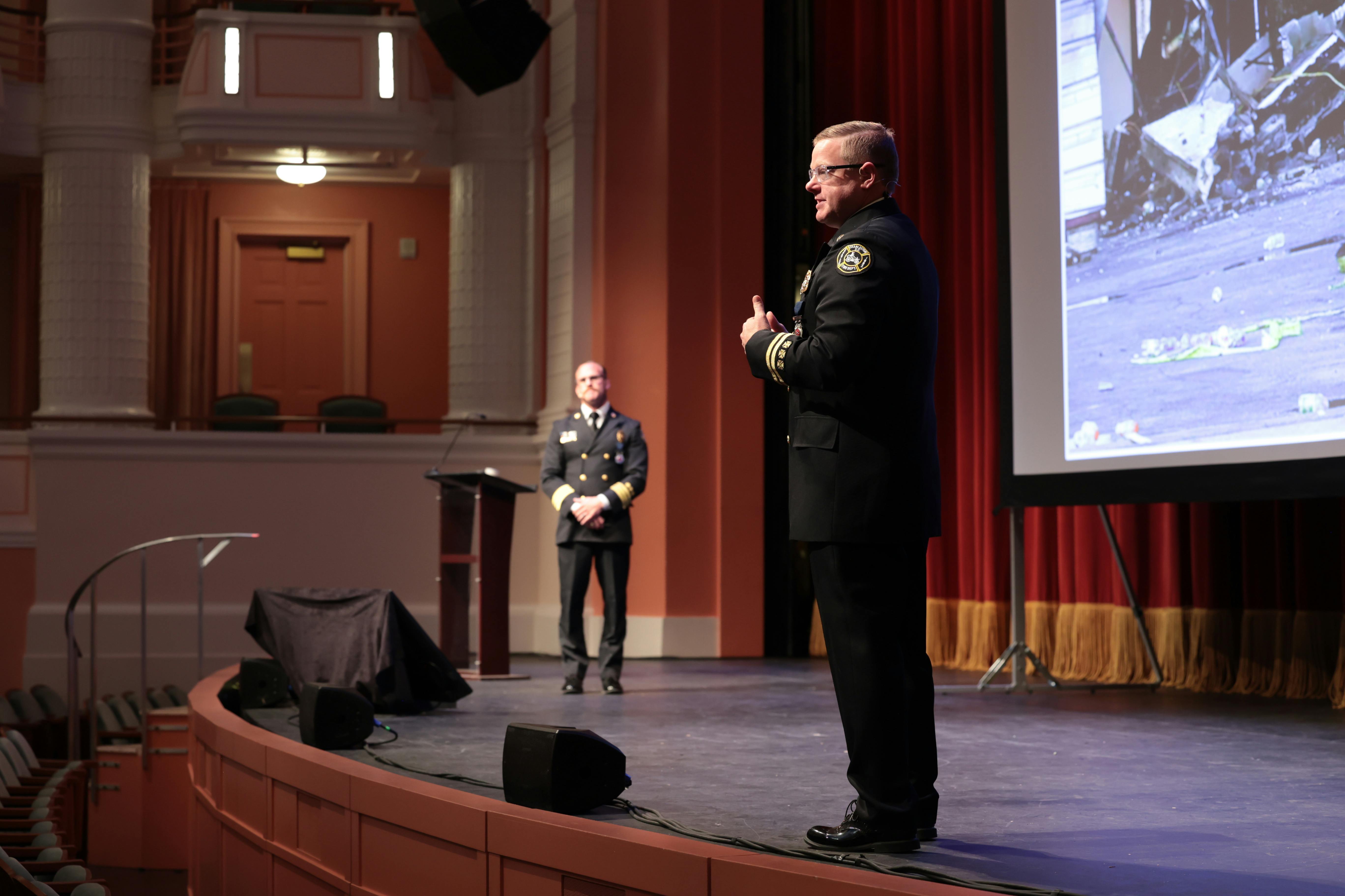 Battalion Chief T.J. Axson was on the first-due engine to the 2007 fire, and highlighted the department's progress since the tragic blaze.