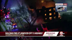 Large apartment complex fire