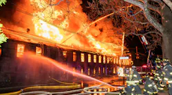 Hamilton Township Fire Department firefighters arrived to find heavy smoke and fire throughout a 170-year-old former rubber factory that was made up of several interconnected buildings.