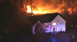 20 structures threatened as crews battle wildfire in Hainesport, NJ