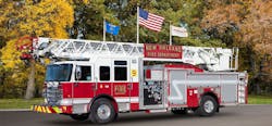 The New Orleans Fire Department has expanded its fleet with four Ascendant® 107’ Heavy-Duty Aerial Ladders on Enforcer chassis. The New Orleans Fire Department has expanded its fleet with four Ascendant® 107’ Heavy-Duty Aerial Ladders on Enforcer chassis.