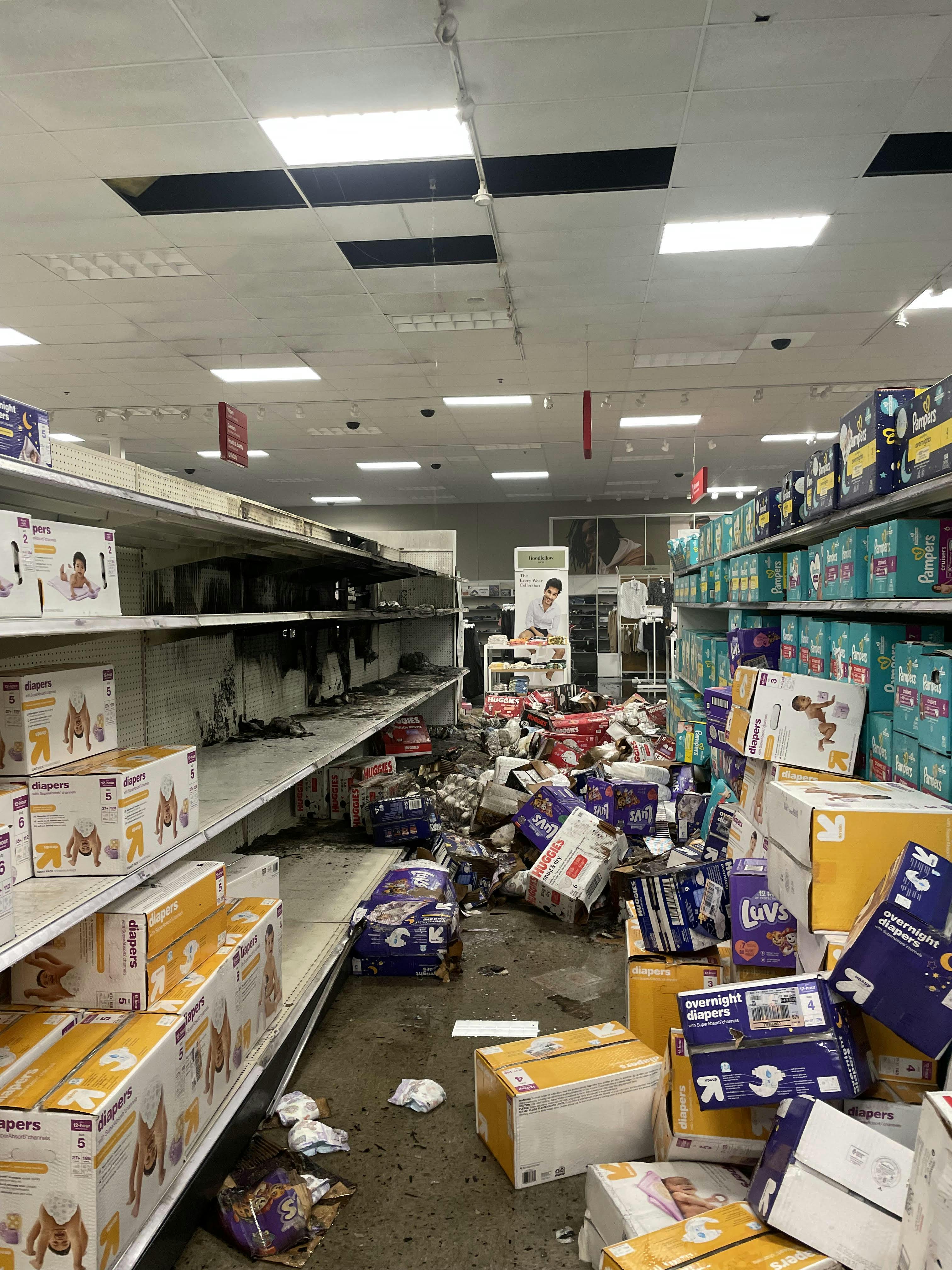 Training for big box store fires helps members to refine rescue profiles by incorporating realistic scenarios, such as navigating obstructed pathways.