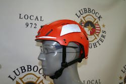 To help protect firefighters and EMS crews operating on roadways, Lubbock purchased helmets focused on head protection. To help protect firefighters and EMS crews operating on roadways, Lubbock purchased helmets focused on head protection.
