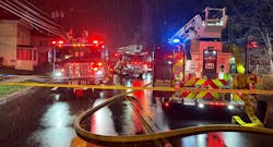 The scene outside the Syracuse house fire Saturday night where firefighters rescued a victim. The scene outside the Syracuse house fire Saturday night where firefighters rescued a victim.