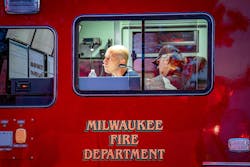 The MFD hazmat team’s implementation of gas-monitoring devices that stream readings to incident commanders frees up time for technicians for mitigation—omitting their need to radio readings themselves. Another benefit is allowing subject matter experts to locate in the safety of the hazmat command vehicle, to help to manage the scene remotely. The MFD hazmat team’s implementation of gas-monitoring devices that stream readings to incident commanders frees up time for technicians for mitigation—omitting their need to radio readings themselves. Another benefit is allowing subject matter experts to locate in the safety of the hazmat command vehicle, to help to manage the scene remotely.