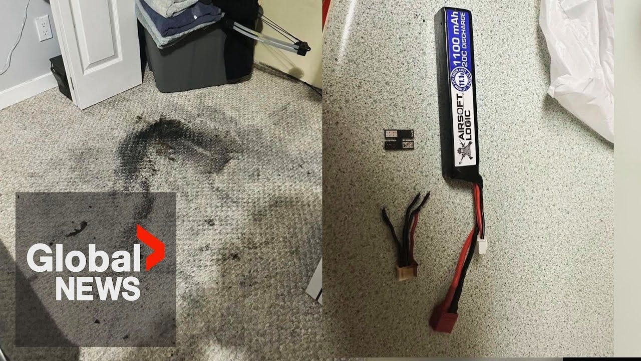 Fire chief warns about lithium batteries after his self-detonated and exploded