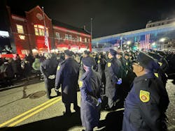 Hundreds gathered to remember Lt. Thomas Spencer, Lt. Timothy Jackson, Lt. James Lyons and firefighters Paul Brotherton, Jeremiah Lucey and Joseph McGuirk on the 25th anniversary of their death. Hundreds gathered to remember Lt. Thomas Spencer, Lt. Timothy Jackson, Lt. James Lyons and firefighters Paul Brotherton, Jeremiah Lucey and Joseph McGuirk on the 25th anniversary of their death.