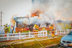 Torrance Fire Department (TFD) Battalion 91 arrived to a single-family dwelling with smoke and fire issuing from windows on the Alpha/Bravo corner. Torrance Fire Department (TFD) Battalion 91 arrived to a single-family dwelling with smoke and fire issuing from windows on the Alpha/Bravo corner.