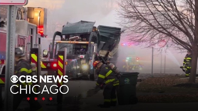 Explosion Involving Compressed Natural Gas Garbage Truck Injures Arlington Heights Firefighter