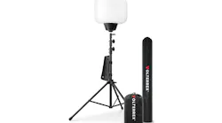 The 13,000 lumen balloon work light casts 360-degrees of glare-free diffused light illuminating up to 7,500 square feet.