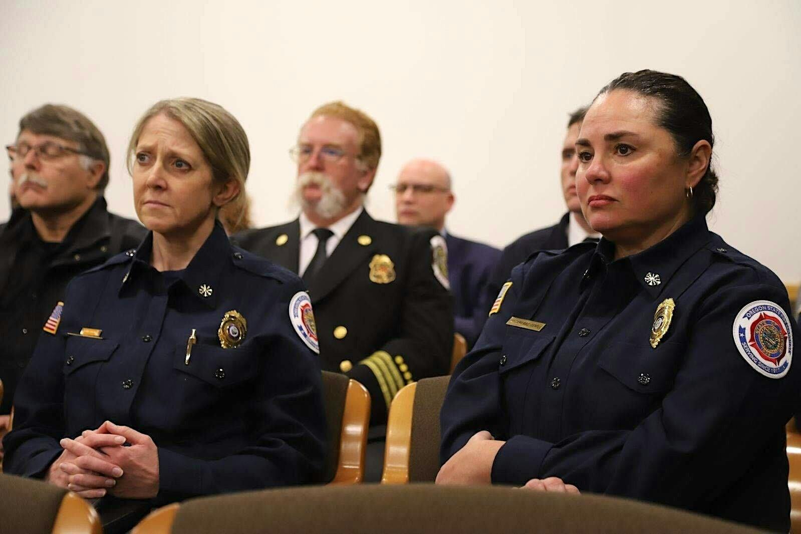 Fire chiefs and state forestry officials were among those who attended a legislative hearing.