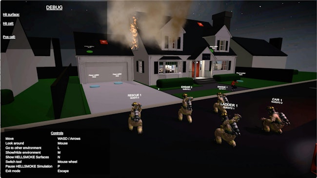 Immersing students in a simulation that imitates a real-life environment allows them to use visual cues to make fireground decisions and communicate orders.
