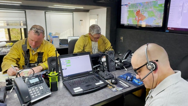 When the Middleton, MA, Fire Department (MFD) responded to a large brush fire in October 2024, the display of the Command feature of First Due’s software on a monitor in the operations command vehicle made managing MFD’s personnel and that of numerous neighboring departments, the Massachusetts Emergency Management Agency, the Massachusetts Department of Fire Services and others far more expeditious than if the traditional whiteboard approach was utilized.