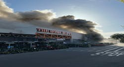 Thick, black smoke typically indicates a high-energy fire that’s burning synthetic materials, such as plastics, that commonly are found in big box stores. Thick, black smoke typically indicates a high-energy fire that’s burning synthetic materials, such as plastics, that commonly are found in big box stores.
