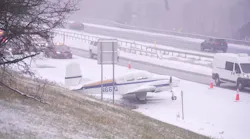 Video Lands on New York State Thruway Near Albany