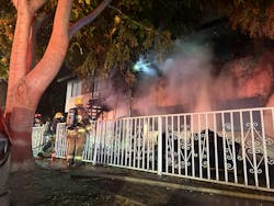 The fire ultimately damaged three units. The fire ultimately damaged three units.