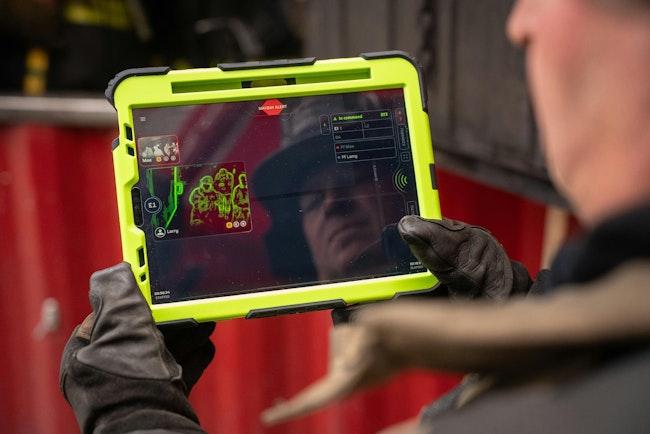 C-Thru, from Qwake Technologies, uses augmented reality to improve navigation, communication, and coordination in environments faced by firefighters.