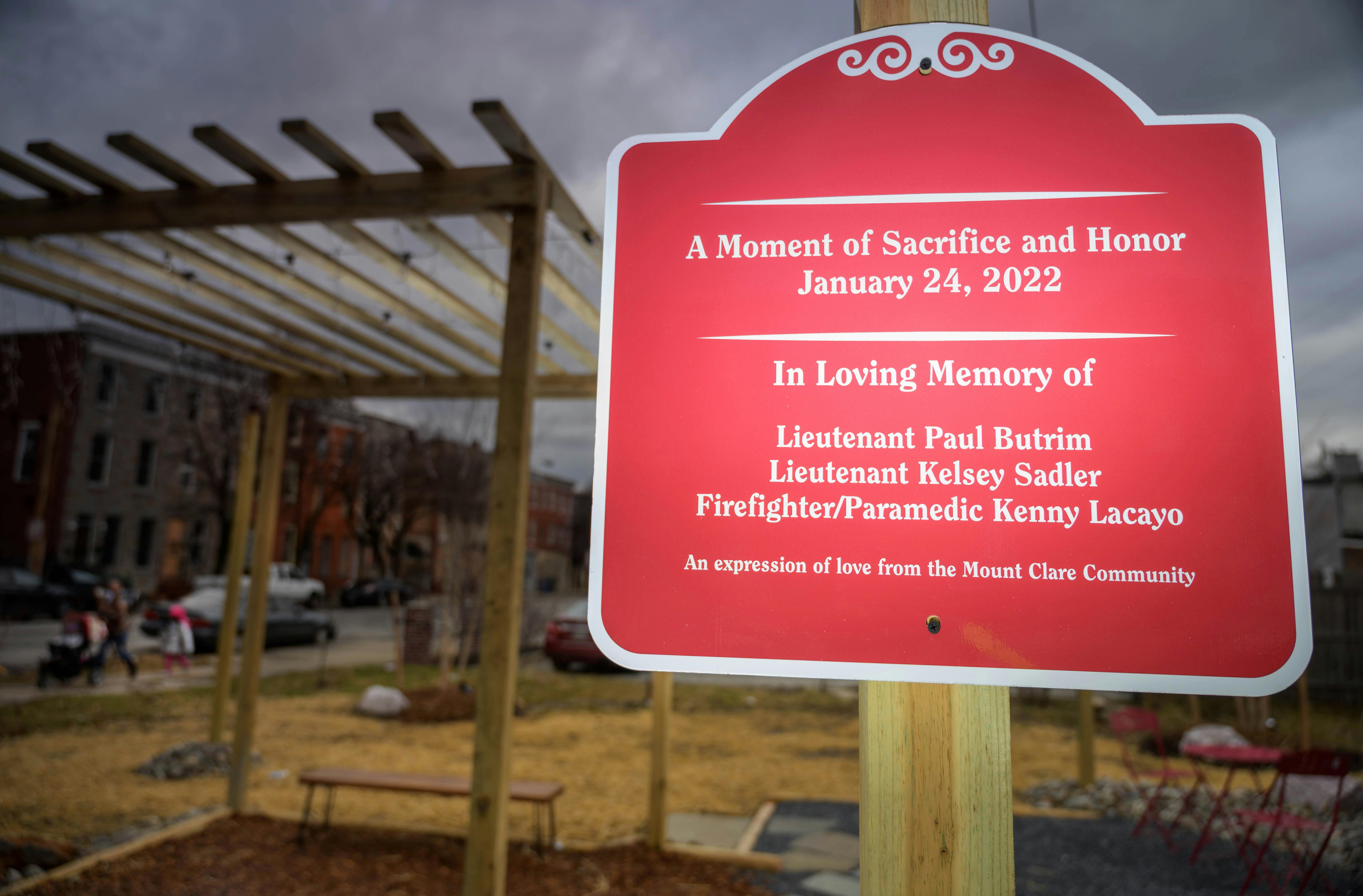 A federal judge dismissed a lawsuit filed by the families of three Baltimore firefighters, Lt. Paul Butrim, Lt. Kelsey Sadler and EMT/Firefighter Kenny Lacayo, who died in 2022 at a fire in a vacant Stricker Street fire.