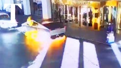 Moment Tesla Cybertruck explodes outside Trump hotel, killing one Moment Tesla Cybertruck explodes outside Trump hotel, killing one