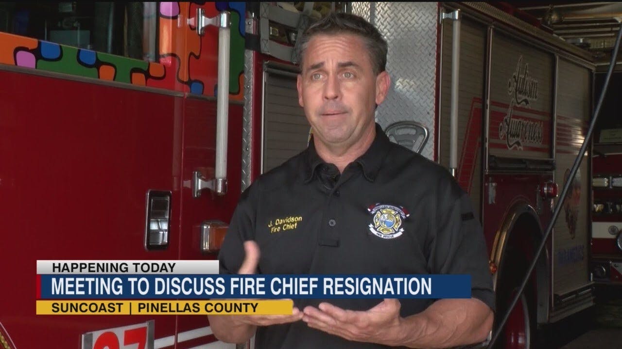 District leaders discuss fire chief resignation
